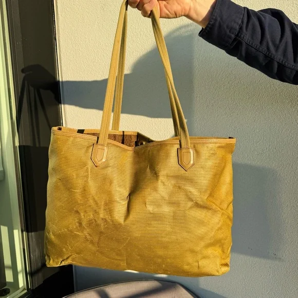 Yes Saint Laurent tote bag gold coated canvas - Picture 4 of 10